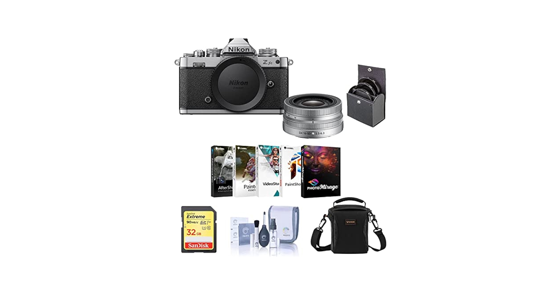 デジタルカメラ Nikon Z fc 16-50 Kit + DX 50-250mm 新品)Nikon (ニコン) Z fc 16-50 VR レンズキット ブラック