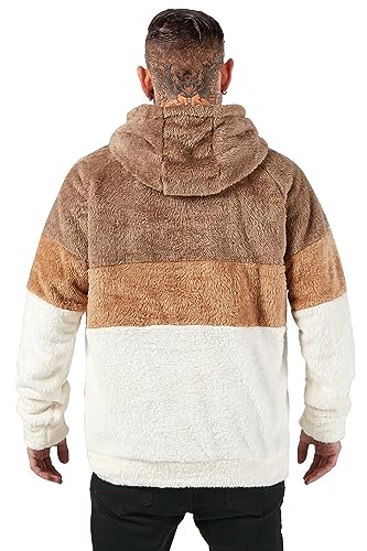 GINGTTO Men's Fuzzy Sherpa Sweatshirt Fashion Pullover Fleece Hoodies for Men Multi Color Hoodie2