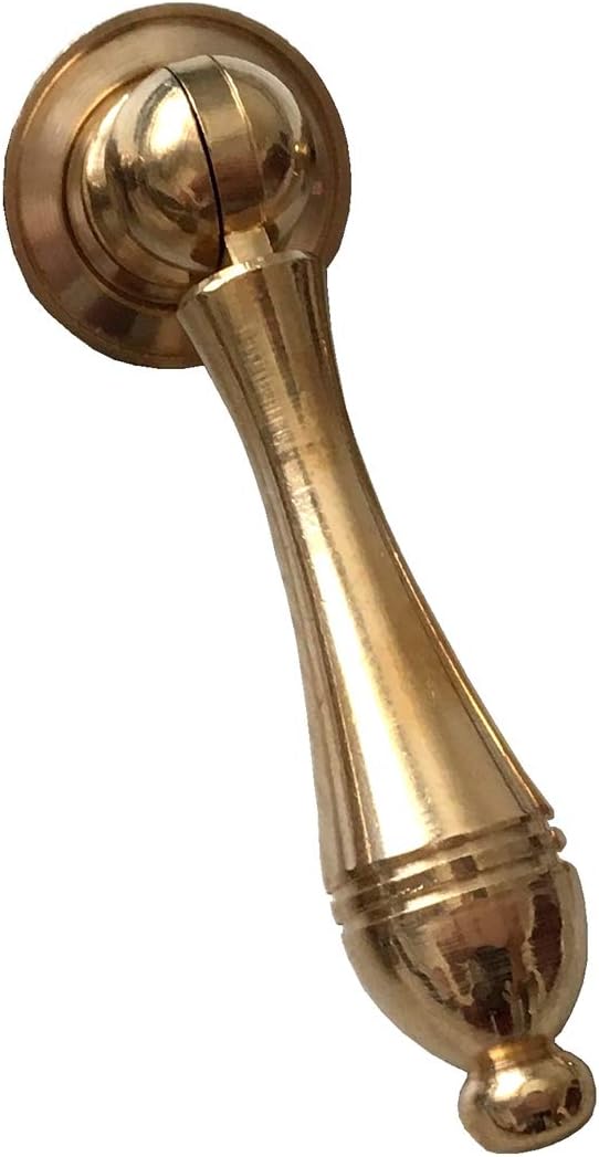 Brass Drawer Knob Single Drop Pull Knob Drawer Pull Pendant Dresser Pull Handles Antique Bronze (Large, Antique Bronze)