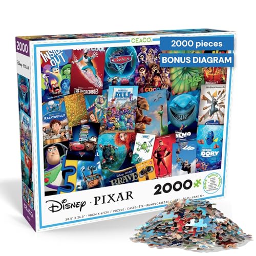 Ceaco Disney Pixar Movie Poster 2000 Piece Puzzle
