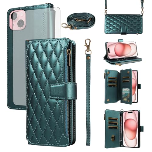 Coque iPhone 15 Asuwish antichoc pour ranger vos cartes en toute sécurité