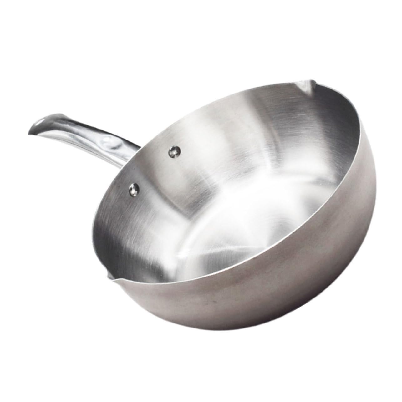 Unomor Stainless Steel Cooking Pot Multi-functional Fryer Warmer Handle Candy Melting Pot for Safe Use Home Kitchen