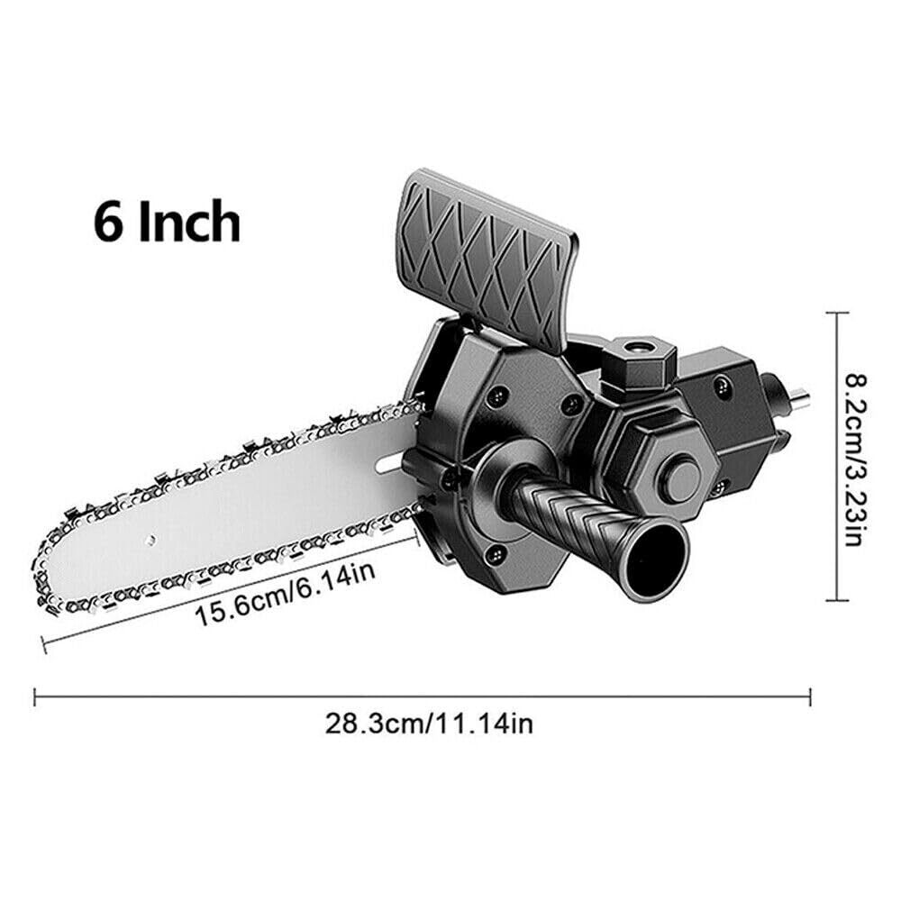 Mini Chainsaw Attachment for Drill - DIY Chainsaw -3