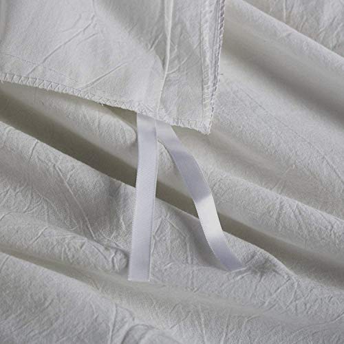 Texas Linen Co California King/King Duvet Cover, 600 Thread Count Sateen 3Pc Egyptian Cotton Duvet Cover Set, 100% Pure Cotton Comforter Cover, 2 Pillow Shams, Zipper Closure, 7 Corner Ties - (Silver) #TOP2