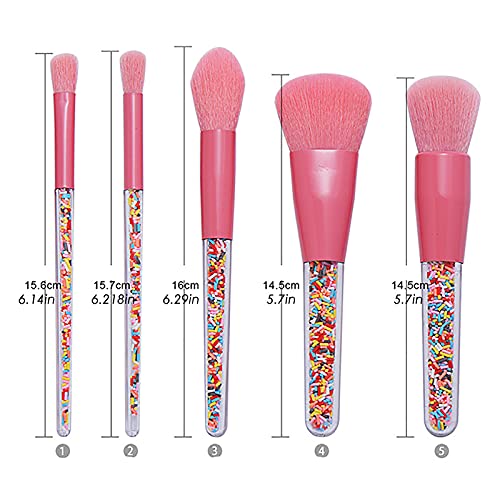 5PCS-Set-Brush-Candy-Beauty-Tool-Makeup-Brush-Handle-Granule-Transparent-Brush-Makeup-Highlighter