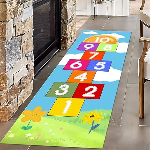 PLMHXC Hopscotch Rug for Kids Cover