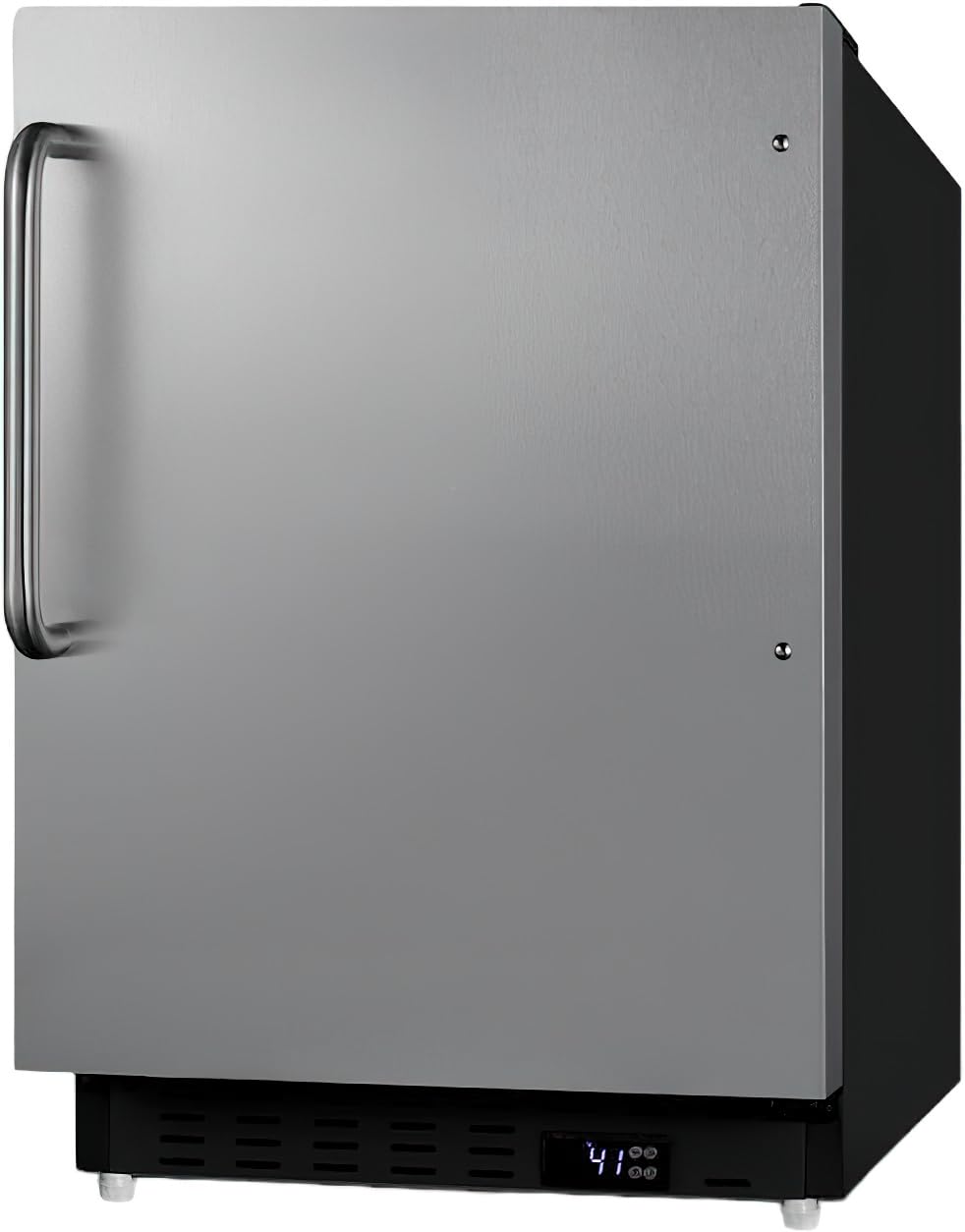 Summit Appliance Alr47bsstb 21" Wide Built-In All-Refrigerator; Freezerless Design; ADA Compliant; Adjustable Thermostat; Automatic Defrost; Stainless Steel Door; Temperature And Open Door Alarms on Fridge.com - View 2