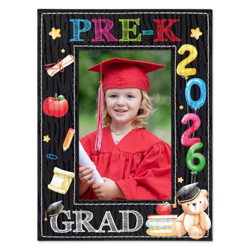 WaaHome Pre K Graduation Gifts for Girls Boys 2026-4x6 Pre-K Graduation Picture Frame - Kids Prek Grad Photo Frame Gifts for Daughter Son Granddaughter Room Decor