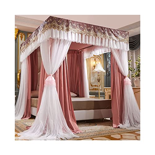Dosel para cama king size de matrimonio con mosquitera de 4 postes esquineros 2
