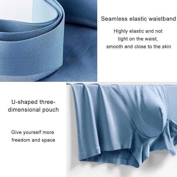 Luxury Ice Silk Men's Boxers, Elegant Silk Men's Lce Silks Underwear, Men Breathable Cool Boxer Briefs Satin Underwear2