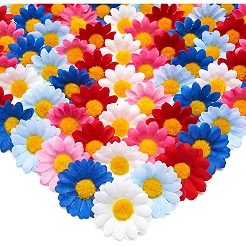 Bright Creations Artificial Silk Daisy Flowers Head For Crafts In 6 Colors (1.6 In, 100-Pack) #TOP14