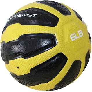 GYMENIST Rubber Medicine Ball with Textured Grip, Available in 9 Sizes, 2-20 LB, Weighted Fitness Balls,Improves Balance and Flexibility - Great for Gym, Exercise, Workouts