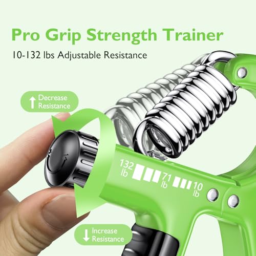 Image of FitBeast Grip Strengthener Forearm Strengthener, Adjustable Hand Grip Strengthener for Strength Training & Rehabilitation, 10-132 lbs Resistance, Ideal for Athletes and Physical Therapy (1 Piece)