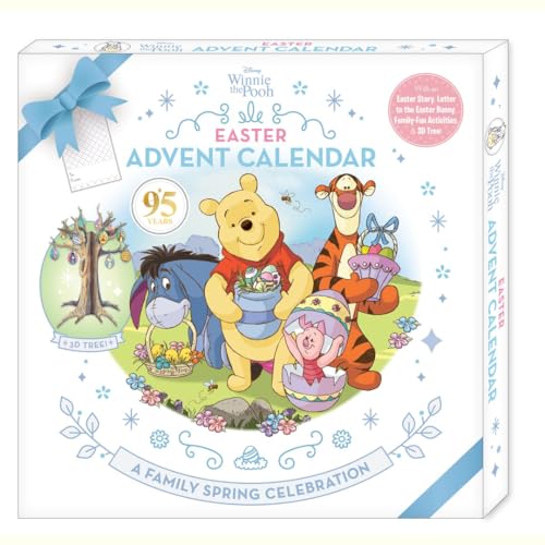 Disney Winnie the Pooh Easter Advent Calendar Box Set - with Storybook, 3D Tree with Ornaments, Egg Wrappers, Letters to the Easter Bunny, Easter Basket, And Family Activity Crafts