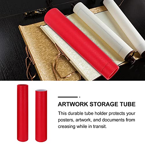 Image of Healifty Extendable Telescopic Artwork Storage Tube 13.77 Inch Waterproof Mailing Tube for Posters Blueprints Drawings Calligraphy Scrolls Protective Document Carrier