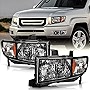 ACANII - For 2006-2014 Honda Ridgeline Headlights Headlamps Replacement 06-14 Driver + Passenger Side