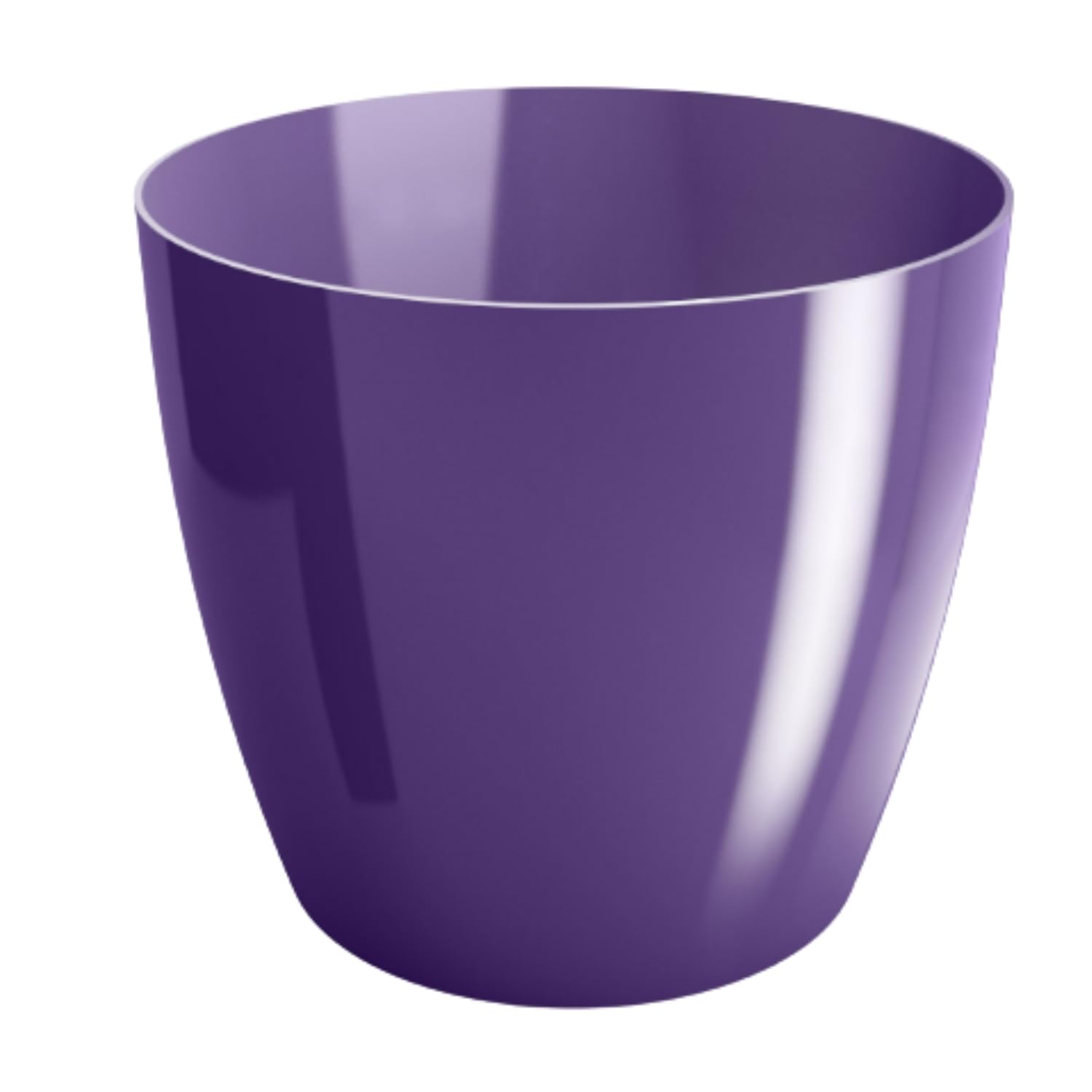 B2C Plant Pot Flower 20 Colours 9 sizes Gloss Plastic Plant Pots Planter Saucer Tray Deco (28 cm/ 11 inch, Purple) — view 6