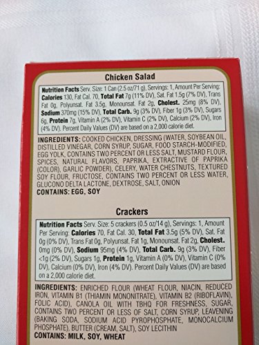 Brunswick Tuna Salad & Chicken Salad With Crackers Ready to Eat Snack Kit 3.0 oz Each (8 ct)