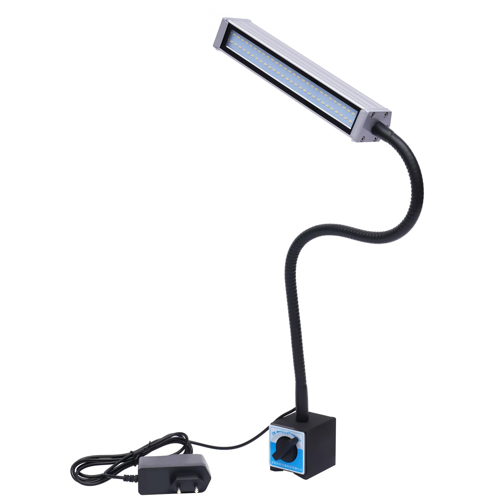 Magnetyczna lampa tokarska LED, lampa z podstawą magnetyczną, 10 W, 1200 lumenów, elastyczna, wodoszczelna, do maszyny do szycia, tokarki, frezowania, wiertarki, oświetlenia przemysłowego
