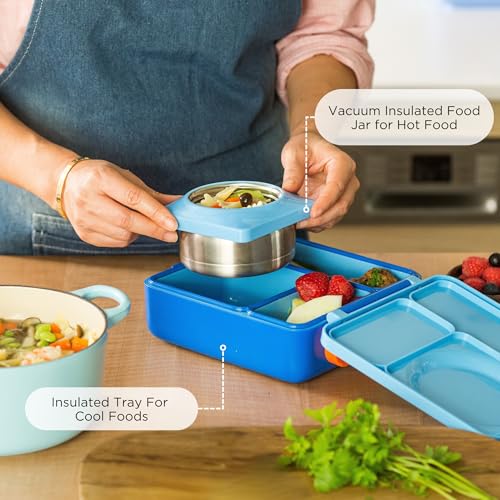 image for OmieBox Bento Box for Kids - Insulated Bento Lunch Box with Leak Proof