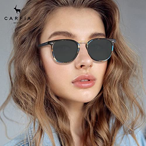 CARFIA Small Face Acetate Polarized Sunglasses for Women UV Protection, Retro Trendy Eyewear Metal Bridge Brow Ladies Sunnies4