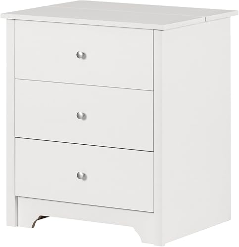 Miniatura 8 de South Shore Estación de carga Vito Nightstand - Negro puro