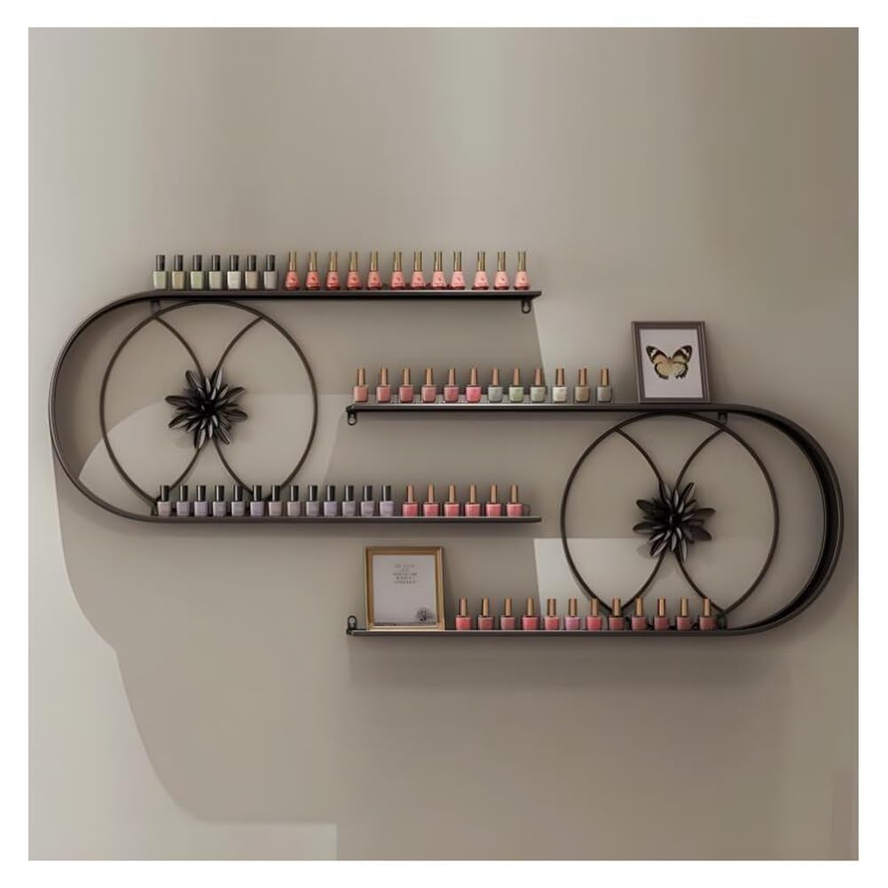 Nail Polish Organizer Wall Mounted Metal U-shaped Nail Polish Storage Stand For Storing Lipstick Essential Oil Perfume Multifunctional