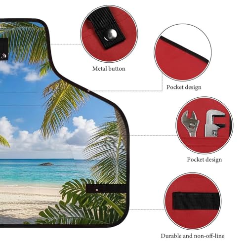 Delantal ajustable con diseño Tropical para hombres y mujeres miniatura 3