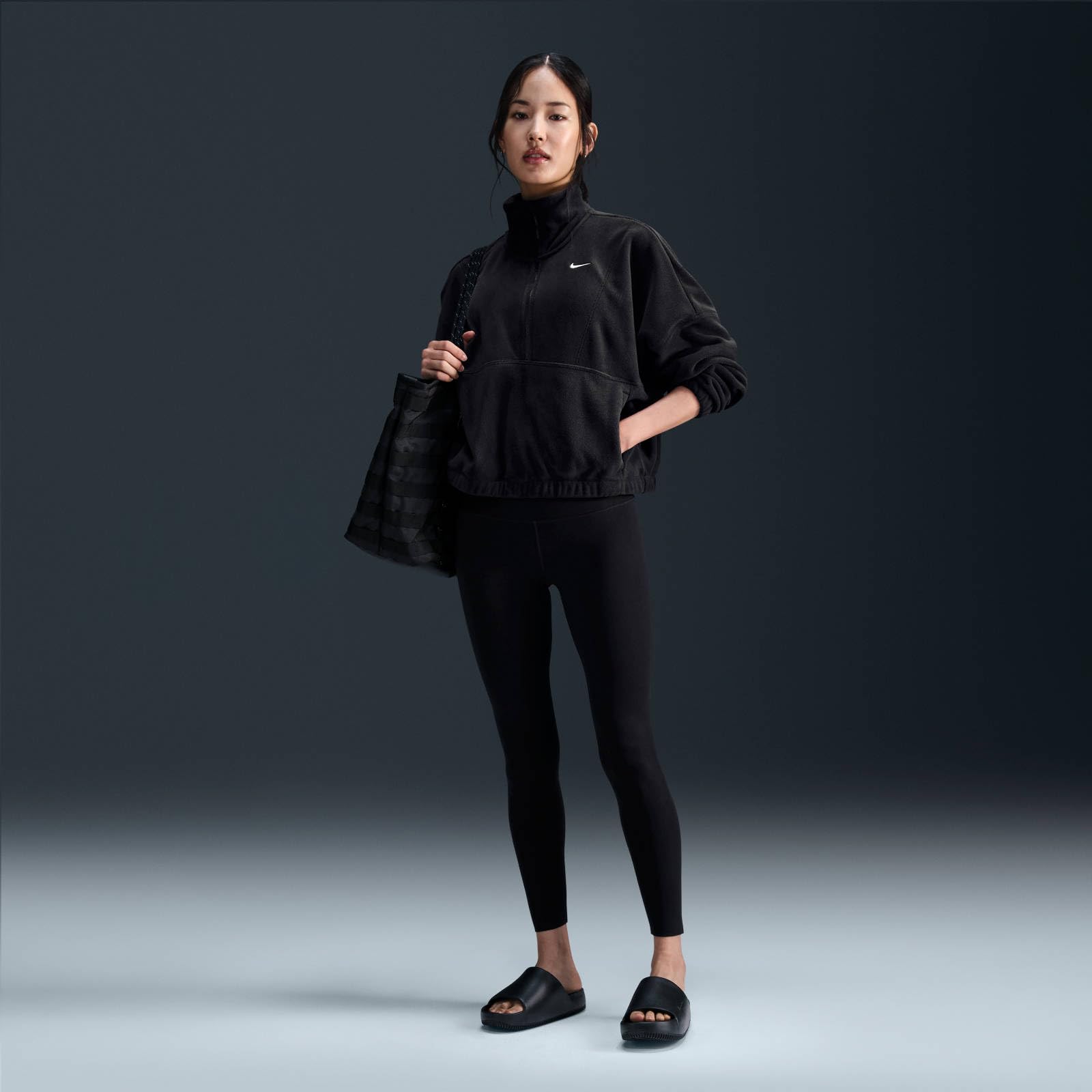 Nike Nike One Therma-Fit Oberteil mit 1/2 Reißverschluss für Damen Parte Superiore Donna