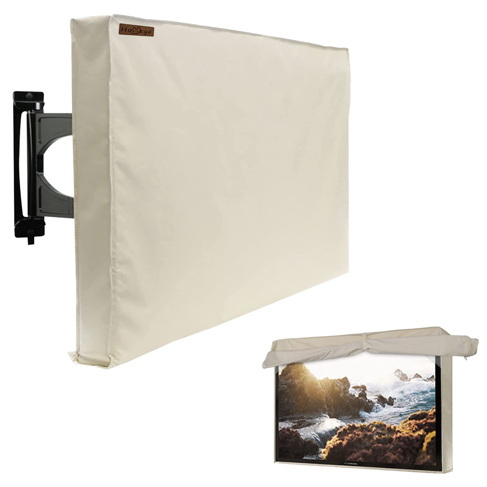 Buy Outdoor TV Cover 4043 Inches with Double zippers, Bottom Seal