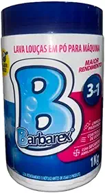 Sabão Detergente Lava Louças Em Pó P/Máquina 1kg Barbarex