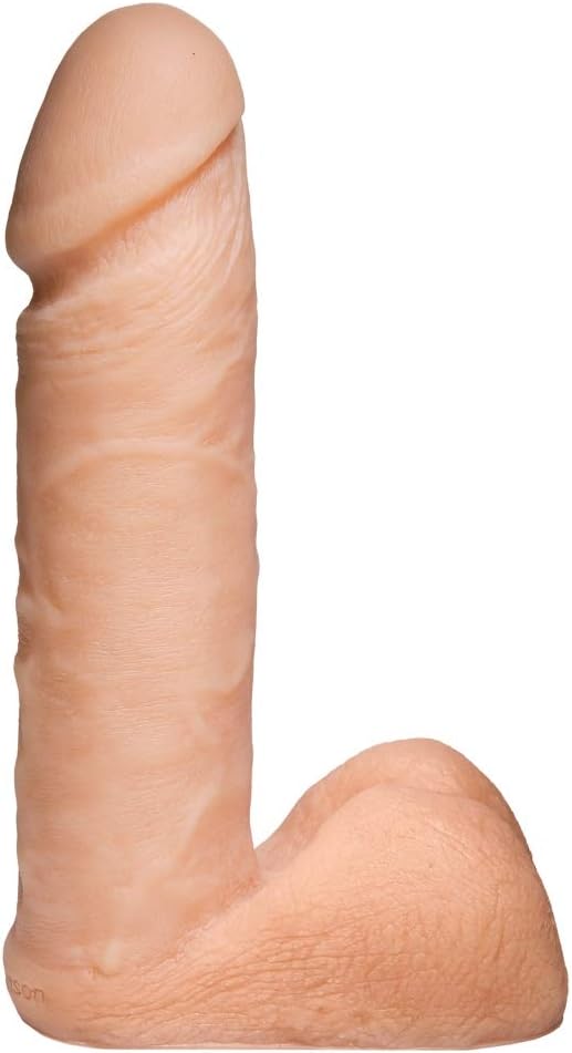 Doc Johnson Novelties Truskyn Feel Real Tru Ride 6 Inches Dildo, Vanilla
