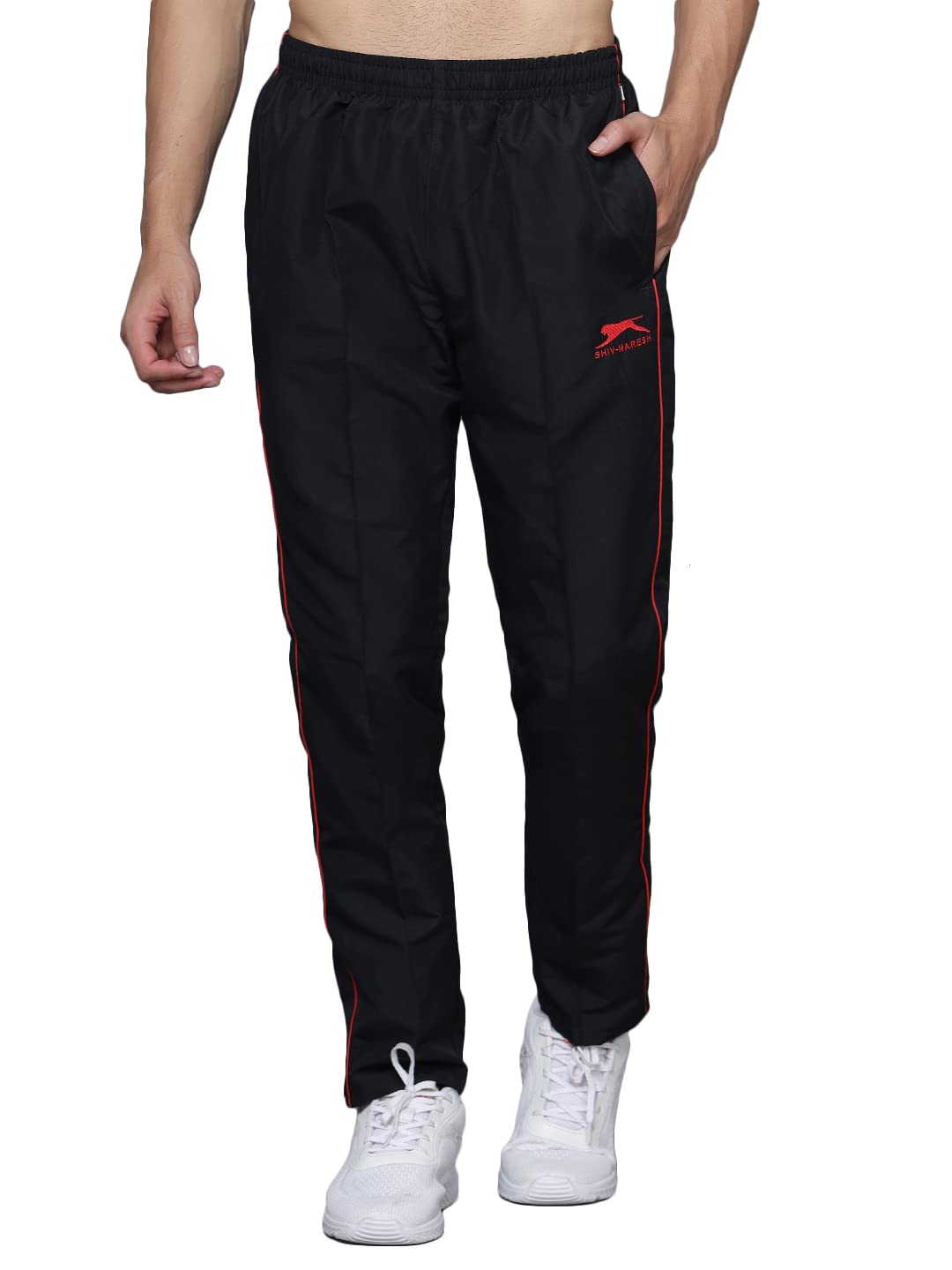SHIV NARESHMen's Regular Fit Mid Rise Track Pant
