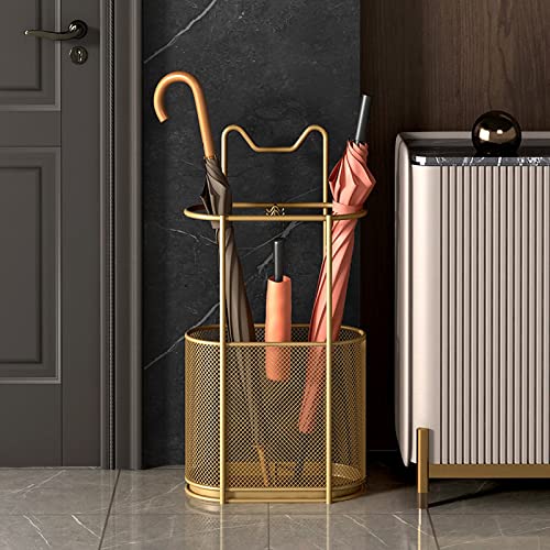 Support de canne de marche doré au design découpé moderne chic - 4