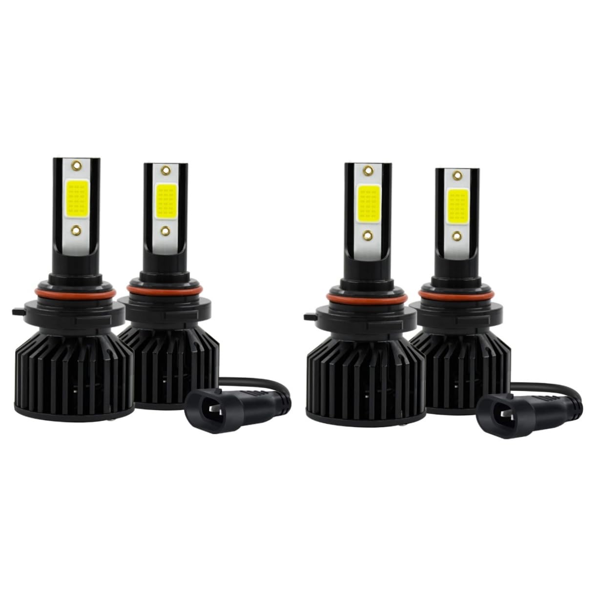OUNONA 2pares Bombilla Led Para Automóviles Faros De Coche Luz Brillante Fácil Instalación y Protección De Proyector y Reflector