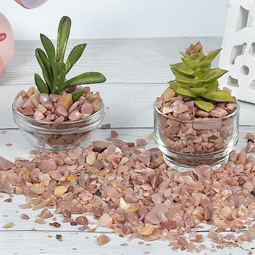 Crocon 1/2 LB Crushed Pink Opal Raw Chips Bulk Crsytal Stone Natural Quartz - Image 5