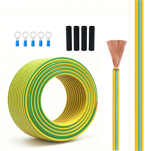 Cable de tierra flexible 12 AWG contra sobrecargas eléctricas en sistemas solares