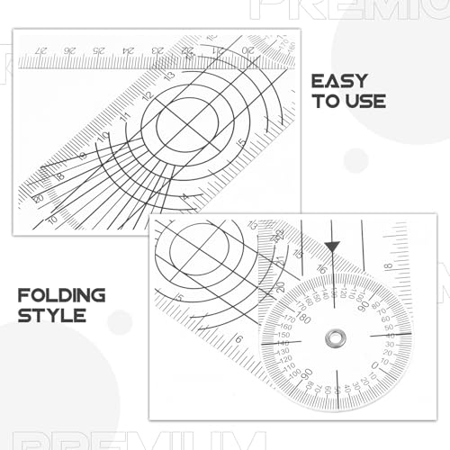 Buscador de Ángulos Plástico Transparente 4 Piezas miniatura 7