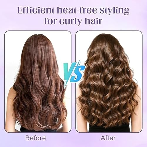 Image of KAIDAA Curly Hair Brush for Detangling, Shaping and Defining Curls, Waves & Coils on Light Wet or Dry Hair Types for Women and Men, Reduce Tangling, Curl Defining Brush, Lavender Purple