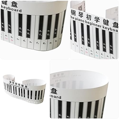 Clavier de piano simulé claviers instrument keytar clavier piano 88 touches guide du tableau des notes de piano Clavier de piano de simulation 3D clavier pour piano PVC Black BESTonZON - Les Beatles, Paul McCartney, John Lennon, RIngo Starr, George Harrison Clavier de piano simulé claviers instrument keytar clavier piano 88 touches guide du tableau des notes de piano Clavier de piano de simulation 3D clavier pour piano PVC Black BESTonZON – Image 3