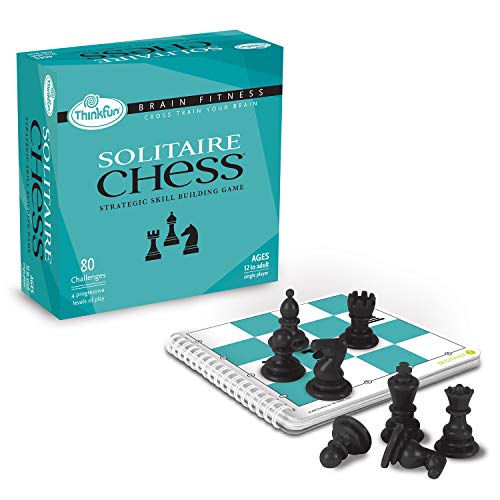 ThinkFun Brain Fitness Solitaire Chess Logic Game and STEM Toy for Age 12 and Up