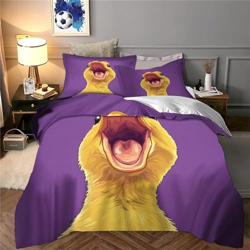 Housse de couette dragon mignon hypoallergénique contre allergies lit