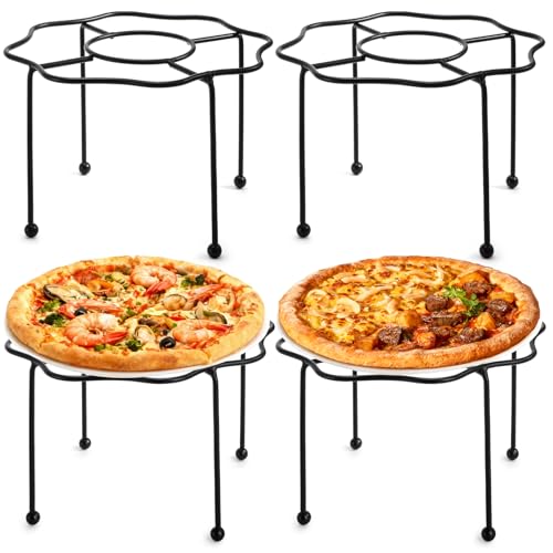 Support de table pour pizza permettant de libérer l'espace des tables encombrées - 4 pièces - 2