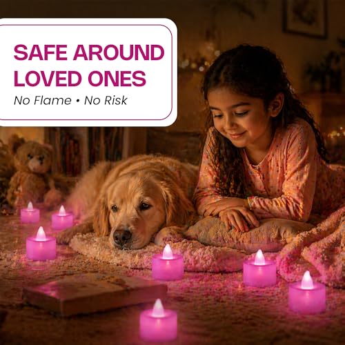 Image of Oblivion Flameless LED Tea Light Candles for Home Decor - Perfect for Diwali & Navratri Lighting, Battery Operated Fake Candles for Gifts - Safe for Kids and Pets (Pack of 6)