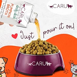 CARU – Each day Dish Pumpkin Broth Meal Topper for Canines & Cats – Savory Pour-Over Broth – 1.1 lbs.