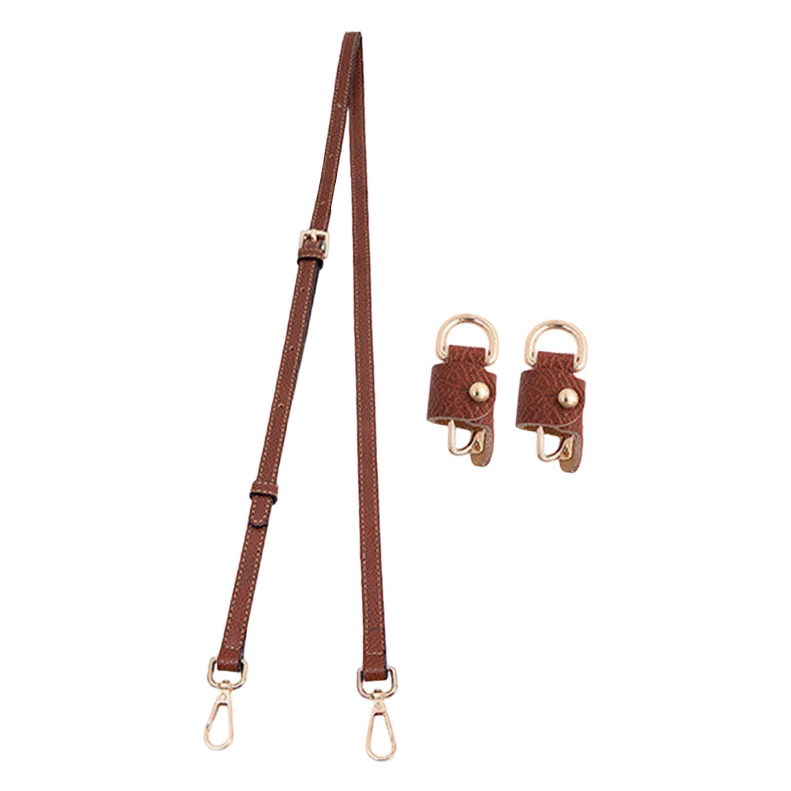Crossbody Shoulder Bag Strap Fashion DIY Comfortable Metal Buckle PU Leather Silver Buckle-image-14