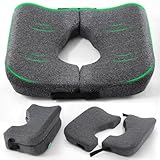 Medisana Memory Foam Bed Sore Cushions for Butt, Ergonomic Bedsore Pressure Relief Pillow with Foldable Design, T Shaped Opening Seat Cushion for Sciatica & Tailbone & Coccyx & Hemorrhoid Pain Relief