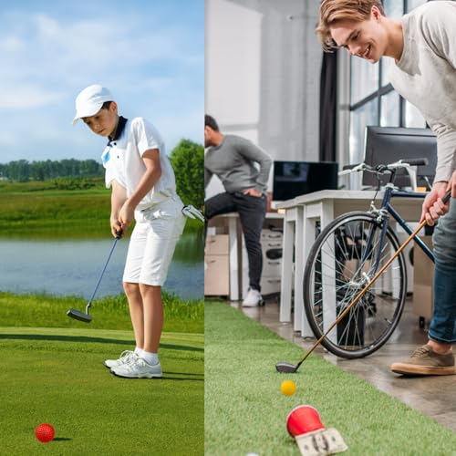 DePro 16 Golfbälle, Minigolfbälle, Golfball Set, 42mm PE-Material, Leicht Und Stoßfest, Ideal Für Golfanfänger, Indoor Und Outdoor Nutzung, In Sechs Farben