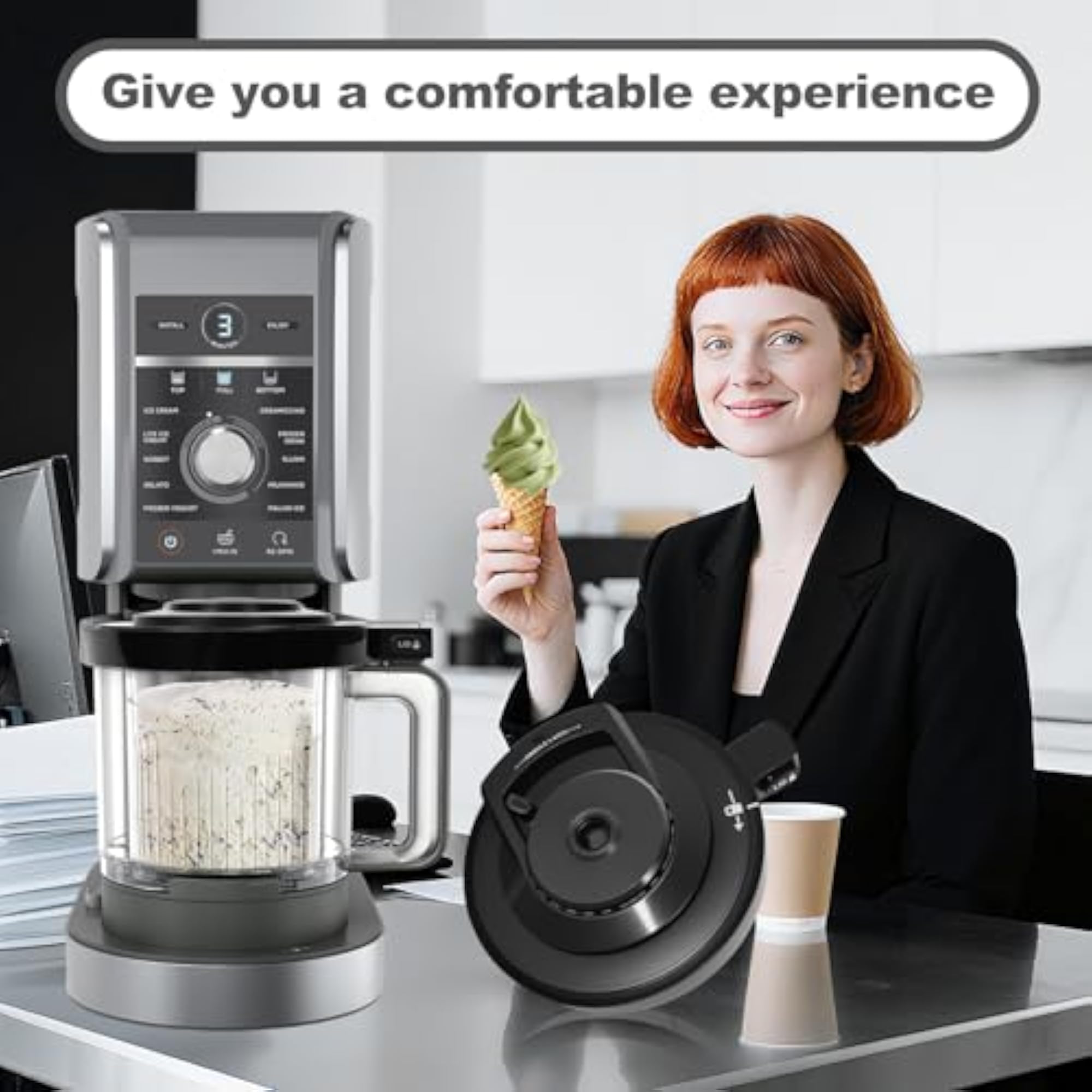 CREAMi Deluxe Ice Cream Maker Outer Bowl Lid