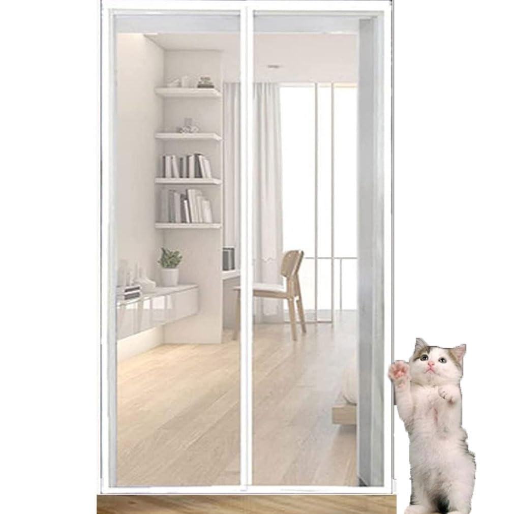 Pet Screen Door 80cm X 210cm Thicken Anti-cat Screen Door For Pets(80x200cm)